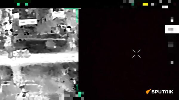 Low-cost KNOCKOUT: Russian drone OBLITERATES pricey Western-made Ukrainian APC  - Sputnik International