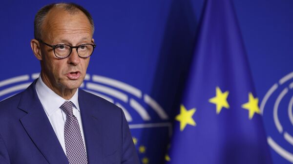 Germany's Chancellor Friedrich Merz  - Sputnik International