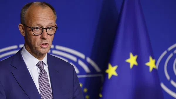 Germany's Chancellor Friedrich Merz  - Sputnik International