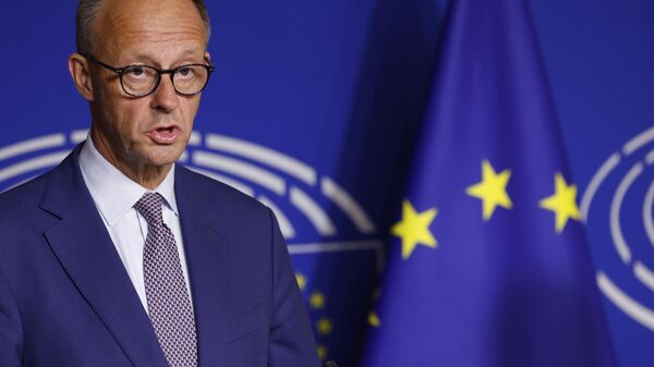 Germany's Chancellor Friedrich Merz  - Sputnik International