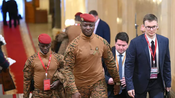Burkina Faso President Ibrahim Traore arrives in the Kremlin to take part in festivities dedicated to the 80th anniversary of Victory in the Great Patriotic War. May 9, 2025. - Sputnik International