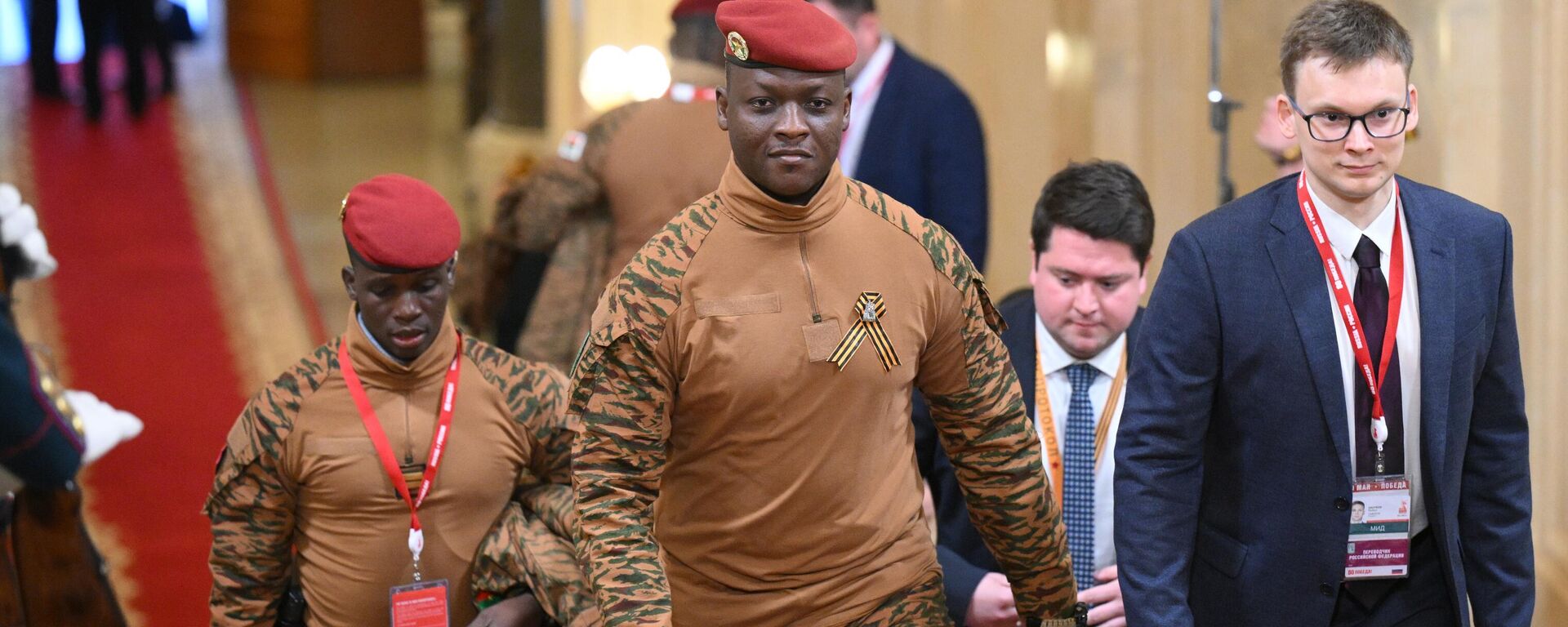 Burkina Faso President Ibrahim Traore arrives in the Kremlin to take part in festivities dedicated to the 80th anniversary of Victory in the Great Patriotic War. May 9, 2025. - Sputnik International, 1920, 09.05.2025