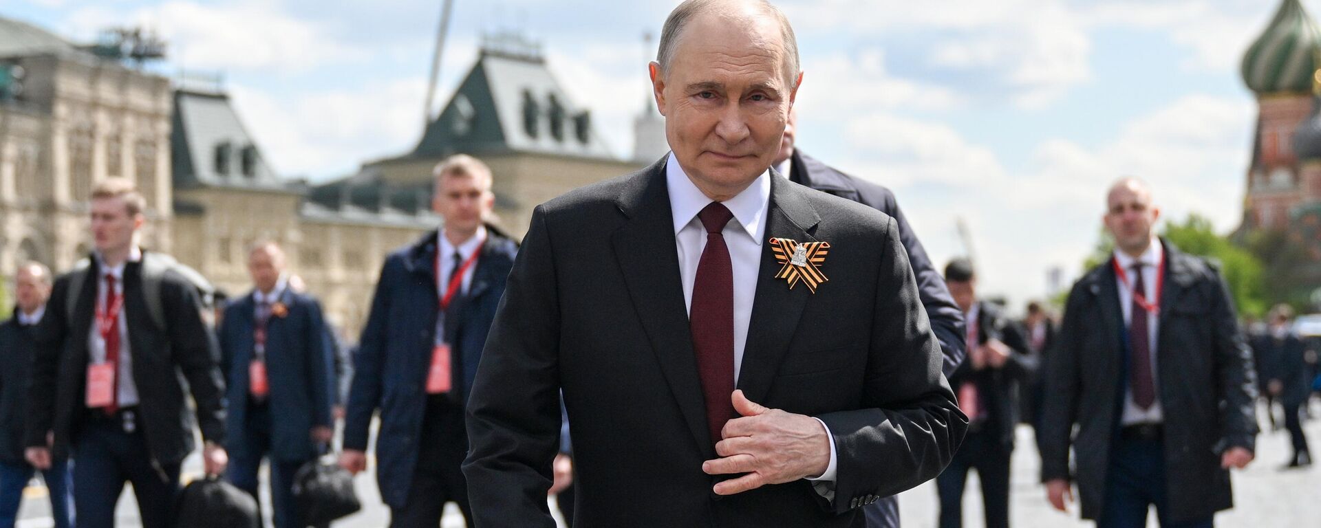Russian President V. Putin and foreign leaders at the military parade in honor of the 80th anniversary of Victory - Sputnik International, 1920, 13.05.2025