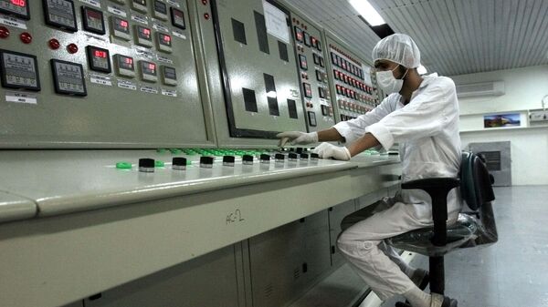 In this Feb. 3, 2007 file photo, a technician works at the Uranium Conversion Facility just outside the city of Isfahan, Iran, 255 miles (410 kilometers) south of the capital Tehran. Iran announced Saturday, Sept. 7, 2019. - Sputnik International