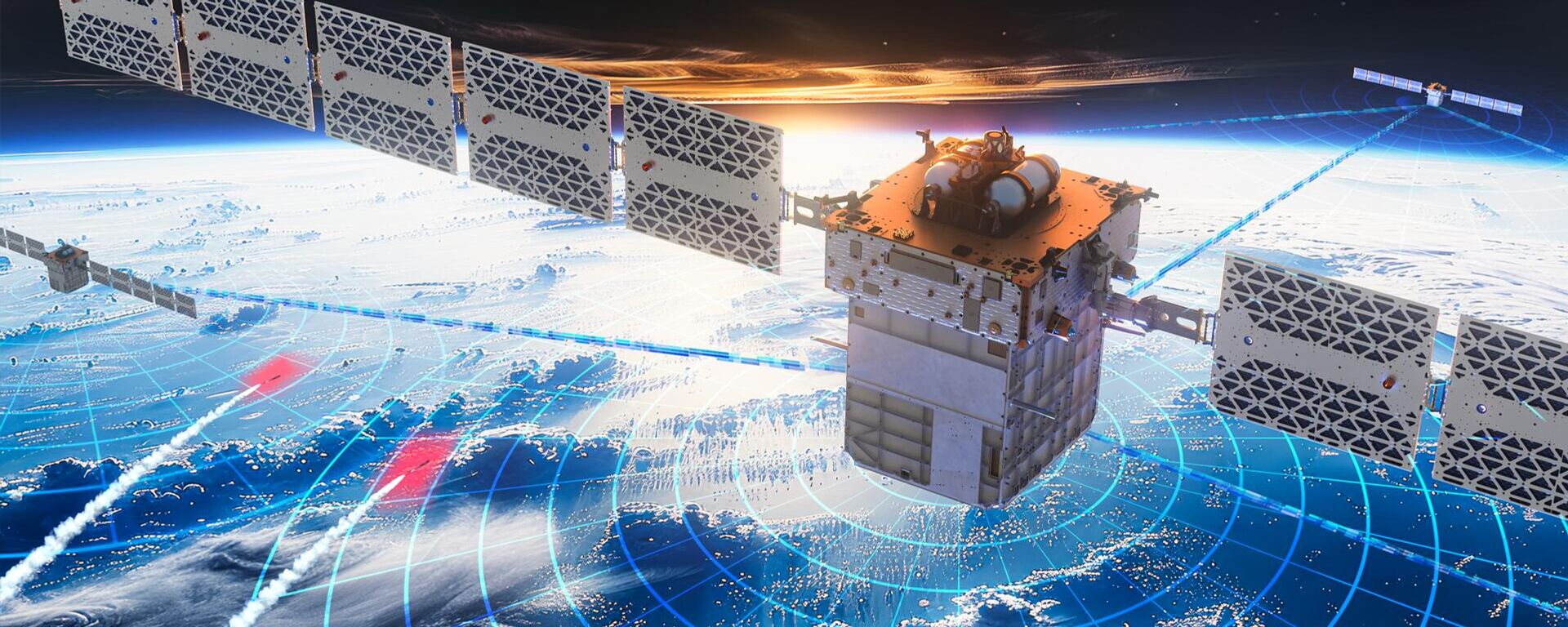 Lockheed Martin rendering picturing space-based missile defense concept. - Sputnik International, 1920, 27.05.2025