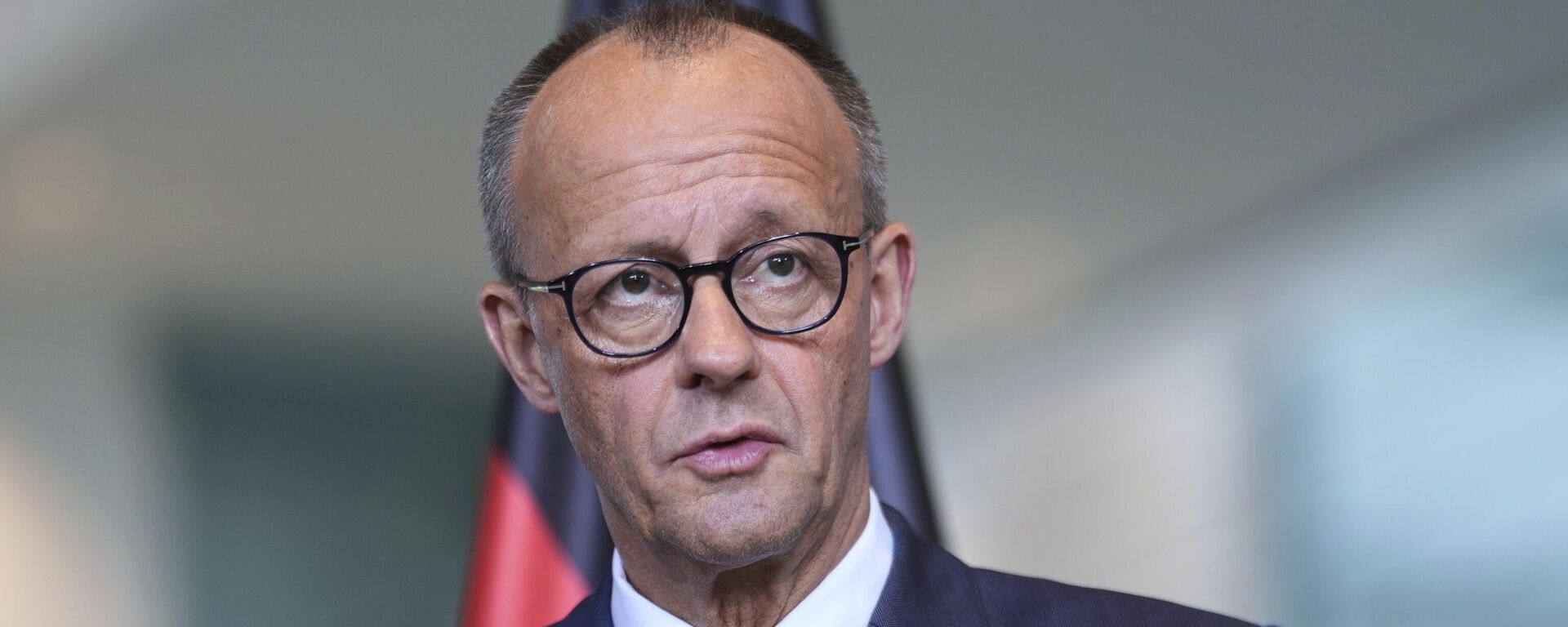 Germany's Chancellor Friedrich Merz attends a news conference at the chancellery in Berlin, Germany, Wednesday, May 28, 2025. - Sputnik International, 1920, 29.05.2025