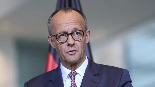 Germany's Chancellor Friedrich Merz attends a news conference at the chancellery in Berlin, Germany, Wednesday, May 28, 2025. - Sputnik International