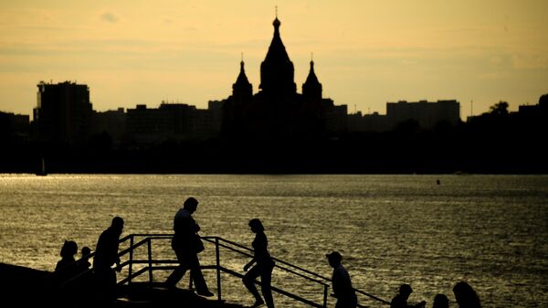 View of the St.Alexander Nevsky Cathedral in Nizhny Novgorod. - Sputnik International