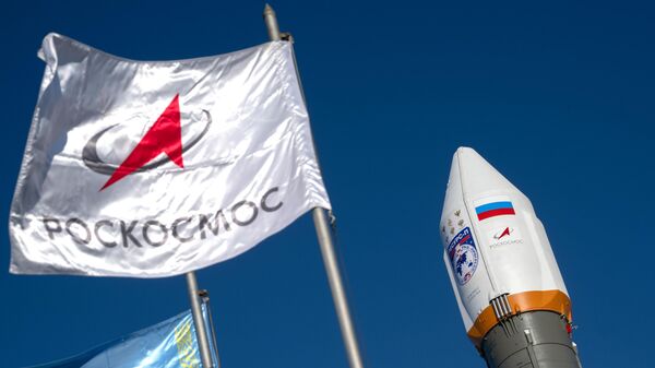 Soyuz-2.1b launch vehicle with the Resurs-P No. 5 high-resolution Earth remote sensing satellite on the launch pad of the Baikonur Cosmodrome in Kazakhstan. File photo. - Sputnik International