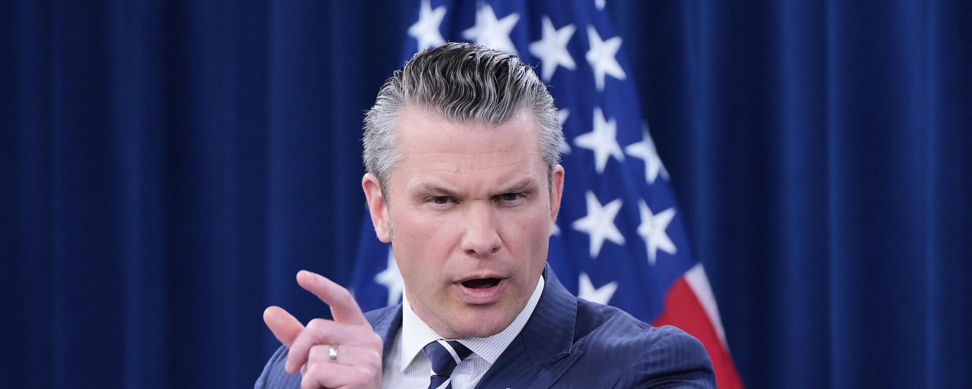 US Defense Secretary Pete Hegseth speaks during a news conference at the Pentagon in Washington, Sunday, June 22, 2025. - Sputnik International, 1920, 04.07.2025