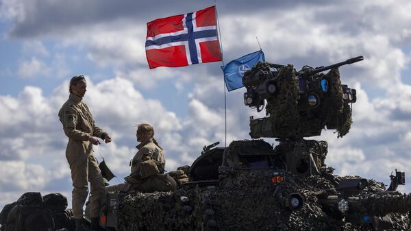 Norwegian soldiers take part in a military exercise 'Iron Wolf 2025-I' at the Gaiziunai Training Area, some 130 kms (80 miles) west of the capital Vilnius, Lithuania, Friday, May 16, 2025. (AP Photo/Mindaugas Kulbis) - Sputnik International
