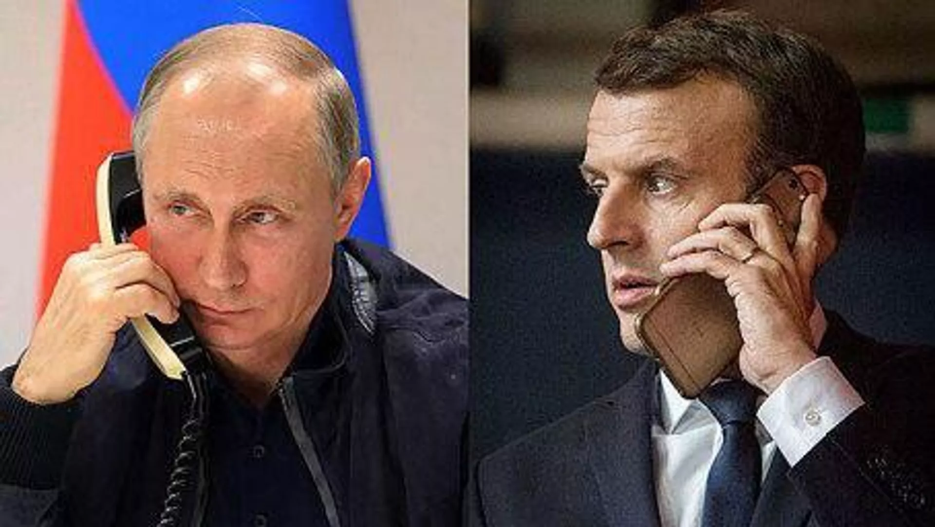 Vladimir Putin and Emmanuel Macron hold a phone call Vladimir Putin and Emmanuel Macron hold a phone call - Sputnik International, 1920, 01.07.2025