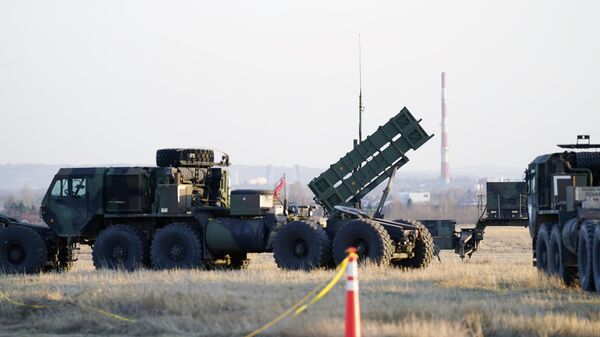 Patriot missiles are seen at the Rzeszow-Jasionka Airport, March 25, 2022, in Jasionka, Poland.  - Sputnik International