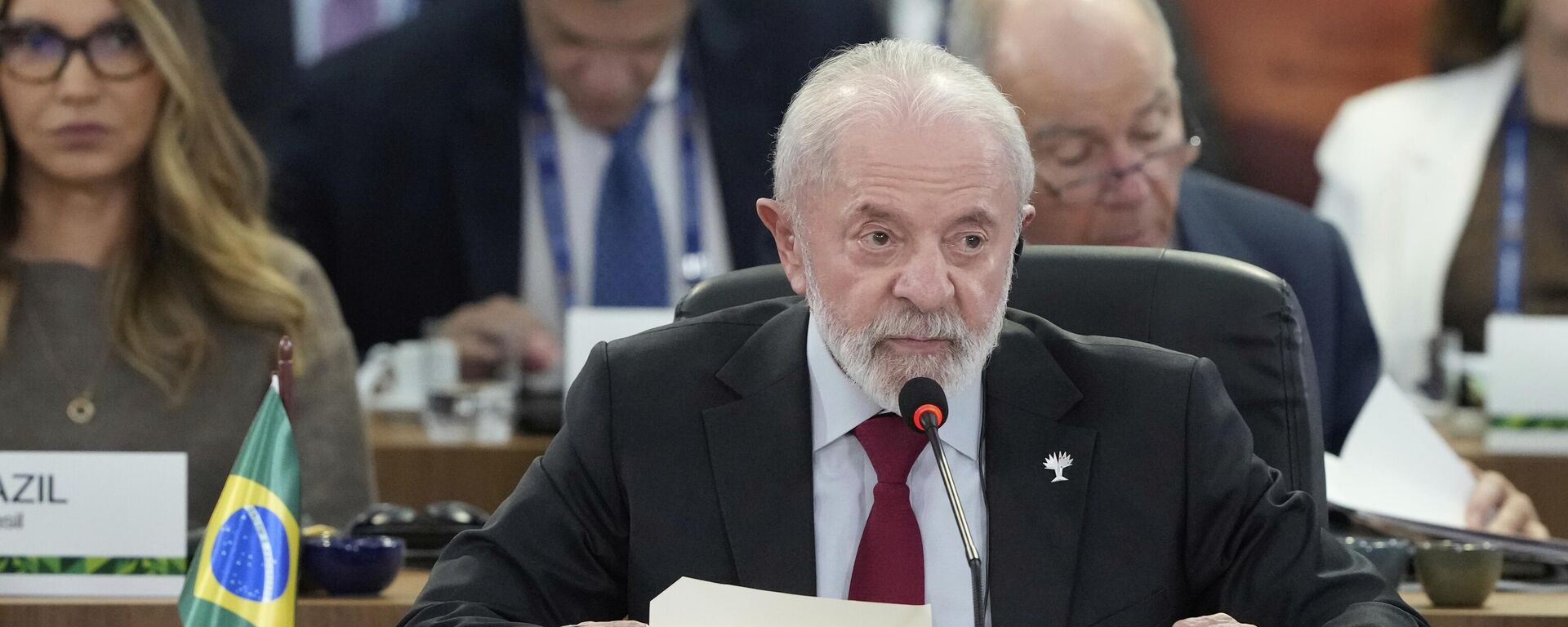 Brazilian President Luiz Inacio Lula da Silva speaks during the 17th annual BRICS summit in Rio de Janeiro, Sunday, July 6, 2025 - Sputnik International, 1920, 07.09.2025