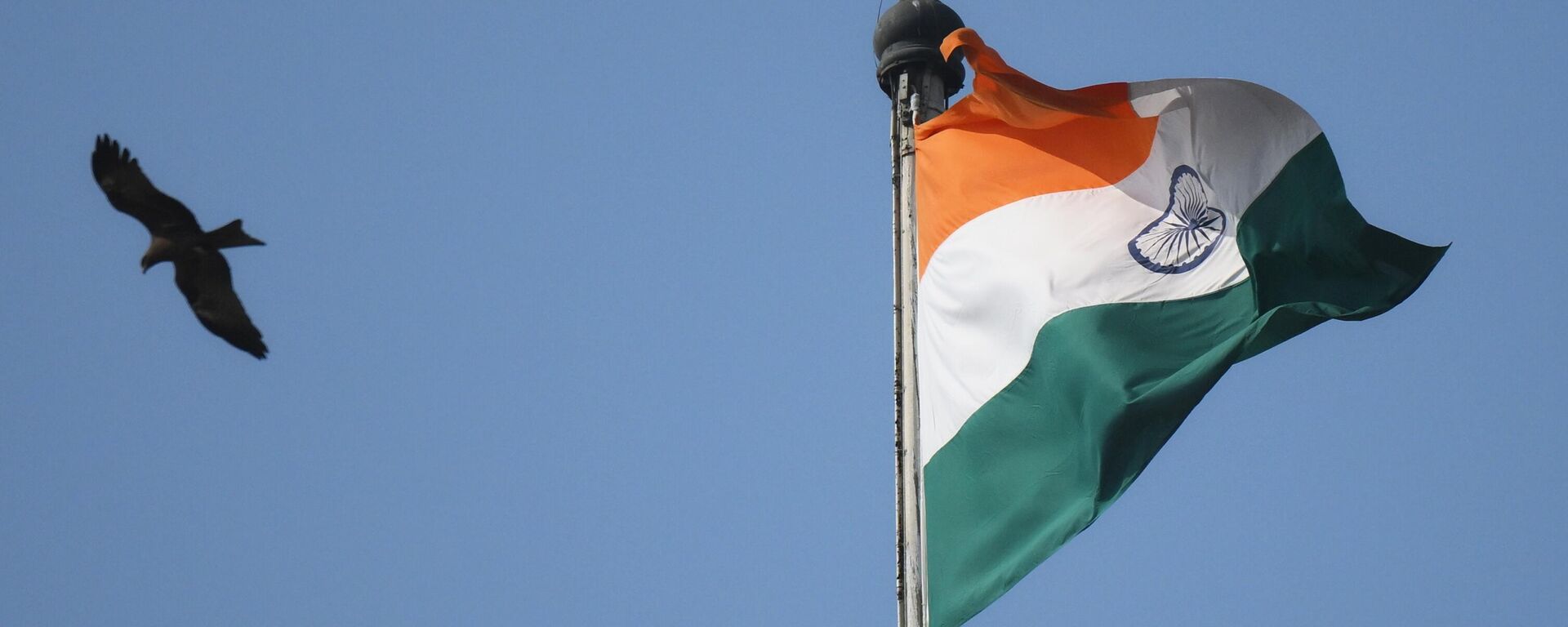 Indian flag flatters over the Secretariat Building, in New Delhi, India. - Sputnik International, 1920, 06.08.2025