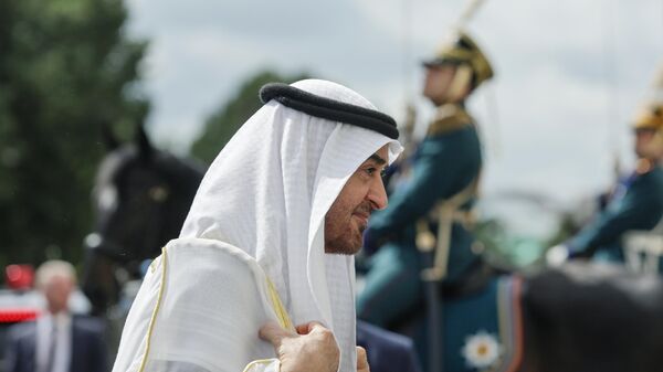 UAE President Mohamed bin Zayed Al Nahyan arrived in the Kremlin for a meeting with Russian President Vladimir Putin. - Sputnik International