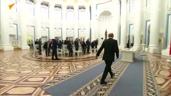 Putin holds a meeting in the Kremlin following Russian-American talks in Alaska - Sputnik International