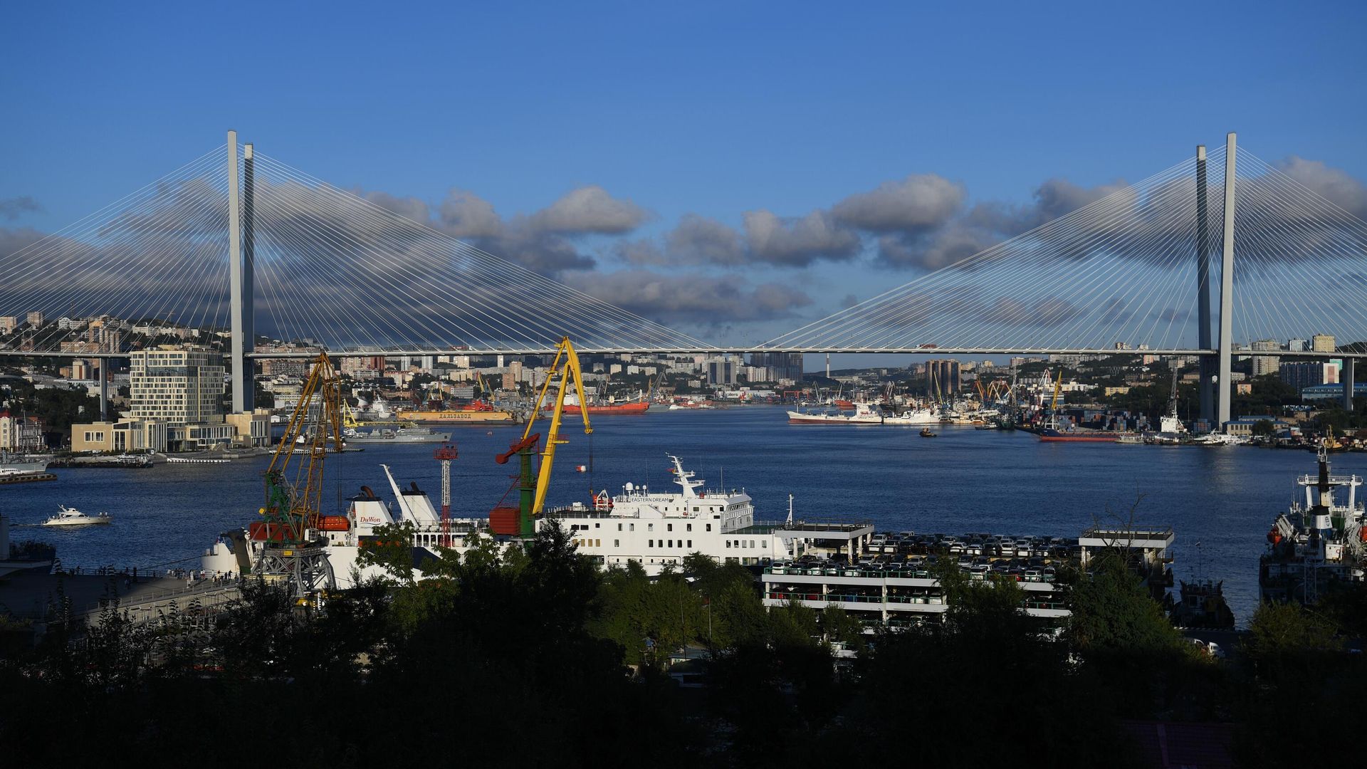 The Golden Bridge across the Golden Horn Bay in Vladivostok. The Golden Bridge across the Golden Horn Bay in Vladivostok. - Sputnik International, 1920, 03.09.2026