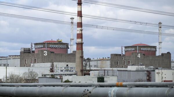 View of the power units of the Zaporozhye NPP in Energodar - Sputnik International