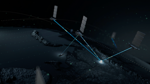 Rendering of a new Russian Starlink internet-style satellite internet system being developed by Bureau 1440. - Sputnik International