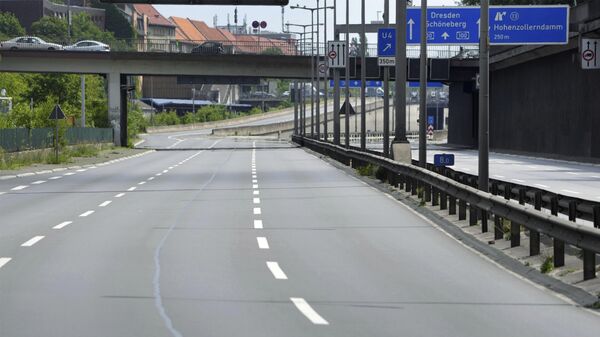 The closed A100 higway is pictured during the annual cycle rally in Berlin, Germany, Sunday, June 12, 2022. - Sputnik International