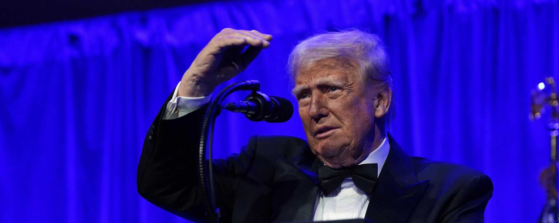 President Donald Trump speaks during the American Cornerstone Institute's Founder's Dinner at George Washington's Mount Vernon estate in Mount Vernon, Va., Saturday, Sept. 20, 2025 - Sputnik International, 1920, 25.09.2025