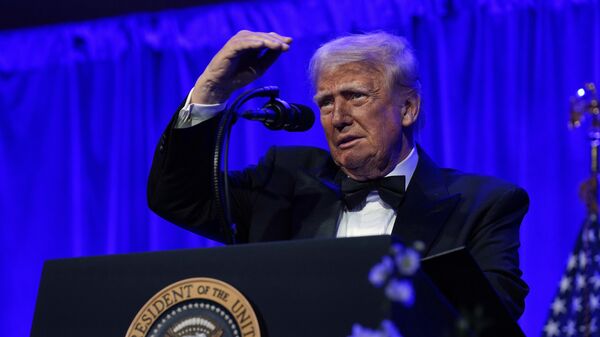 President Donald Trump speaks during the American Cornerstone Institute's Founder's Dinner at George Washington's Mount Vernon estate in Mount Vernon, Va., Saturday, Sept. 20, 2025 - Sputnik International