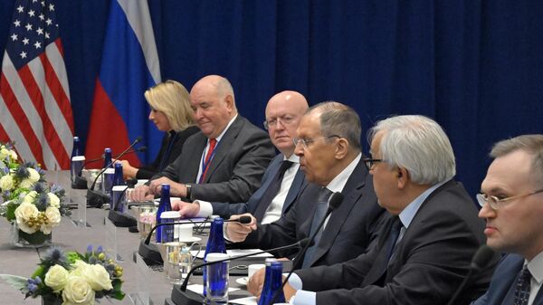 Russian Foreign Minister Sergey Lavrov meets with US Secretary of State Marco Rubio on the sidelines of the 80th session of the UN General Assembly in New York. September 24, 2025 - Sputnik International