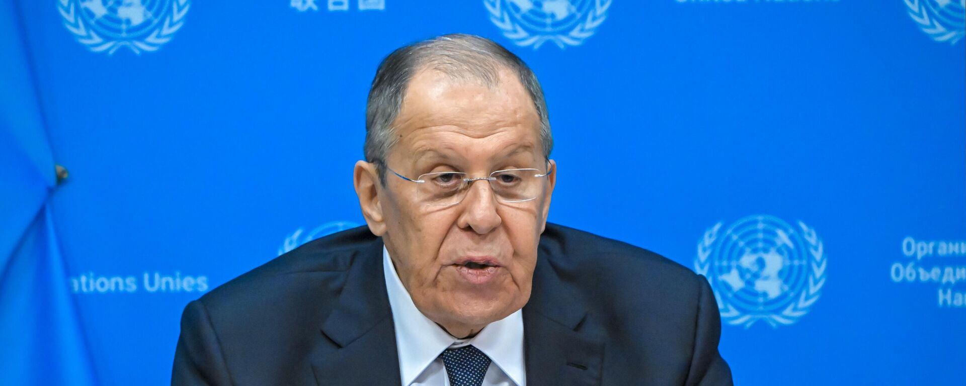  Russian Foreign Minister Sergey Lavrov speaks at the 2025 UN General Assembly. File photo - Sputnik International, 1920, 08.10.2025