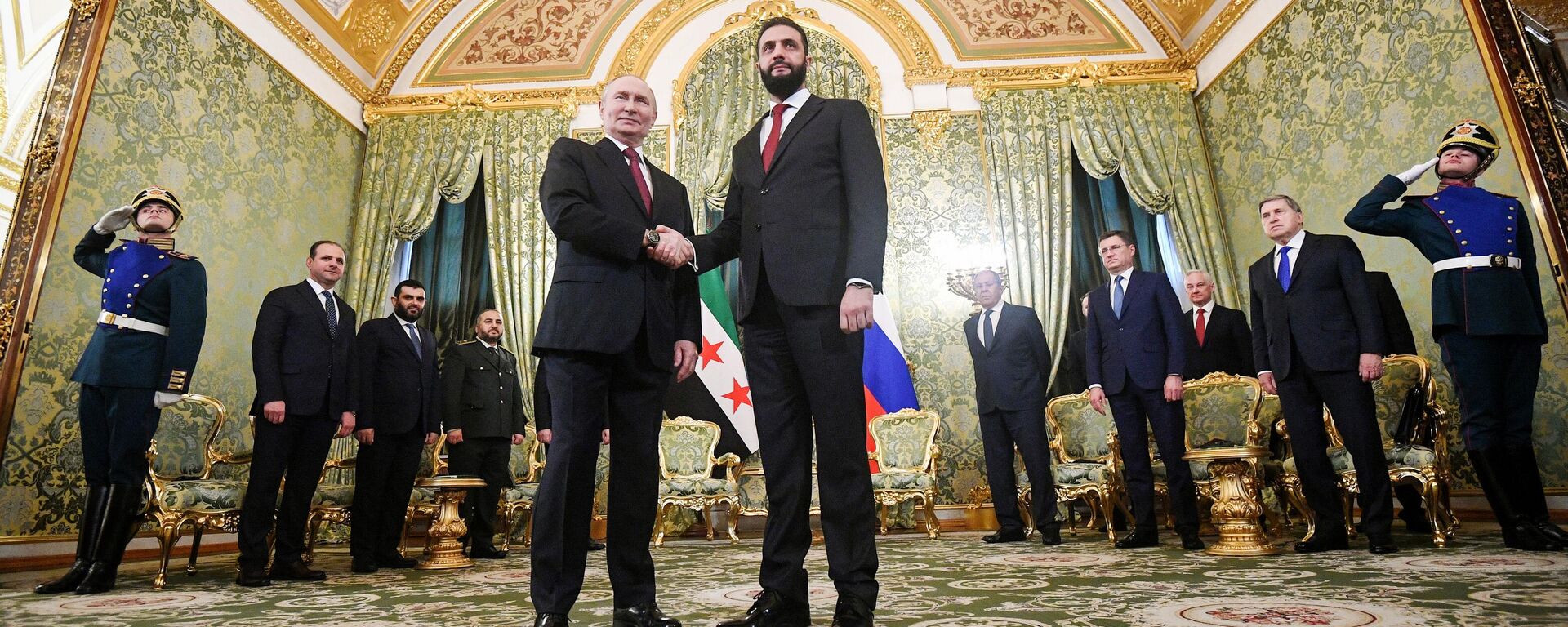 Meeting between President Vladimir Putin and Syrian President Ahmed al-Sharaa - Sputnik International, 1920, 15.10.2025