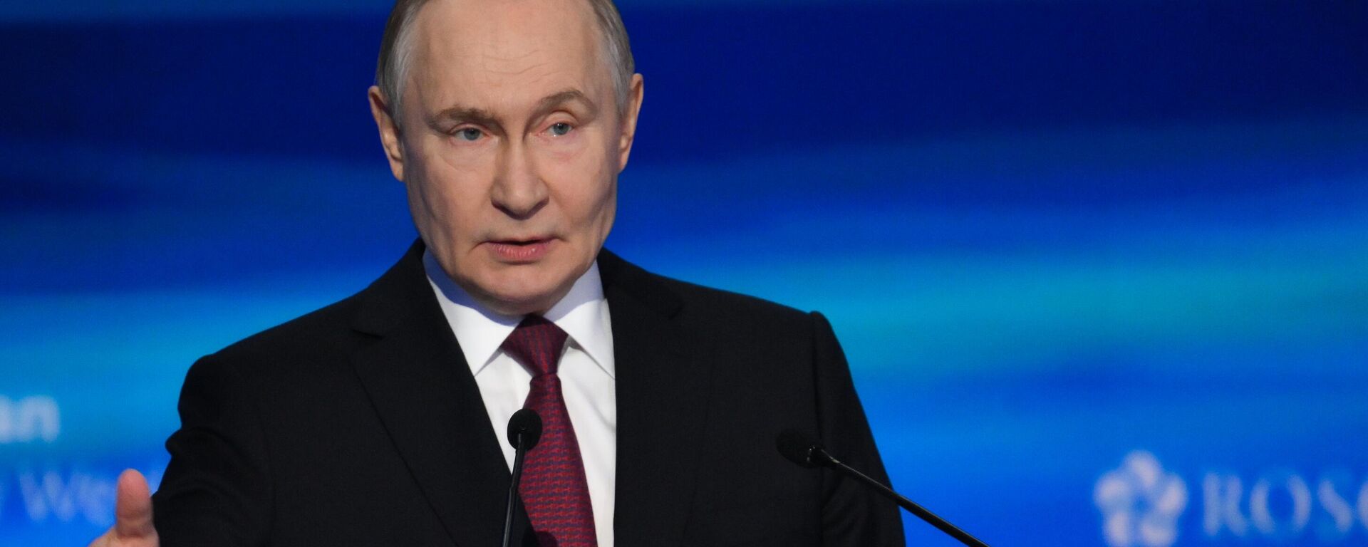 Russian President Vladimir Putin at the plenary session of the Russian Energy Week forum Russian President Vladimir Putin at the plenary session of the Russian Energy Week forum - Sputnik International, 1920, 16.10.2025