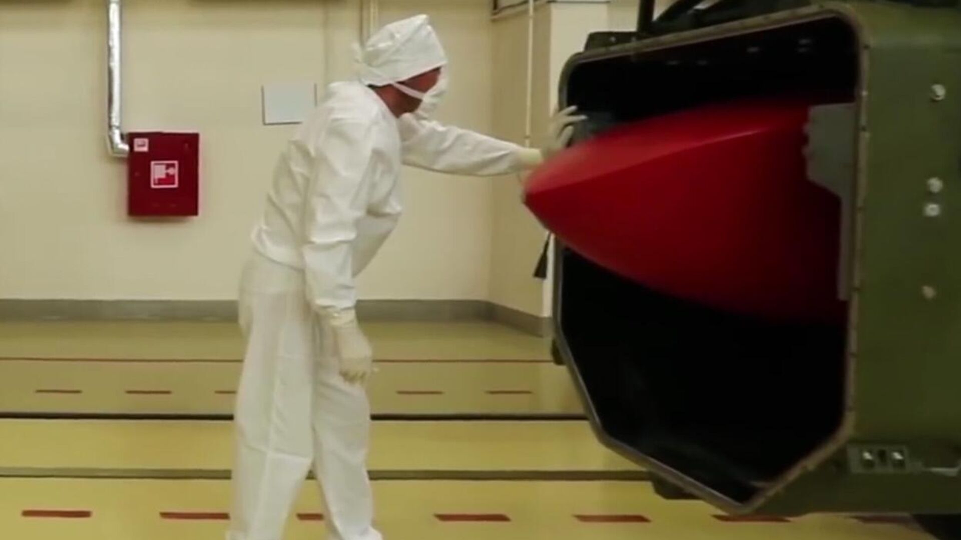 Screenshot of Russian Defense Ministry video on the testing of the Burevestnik nuclear-powered, nuclear armed strategic cruise missile. - Sputnik International, 1920, 01.11.2025