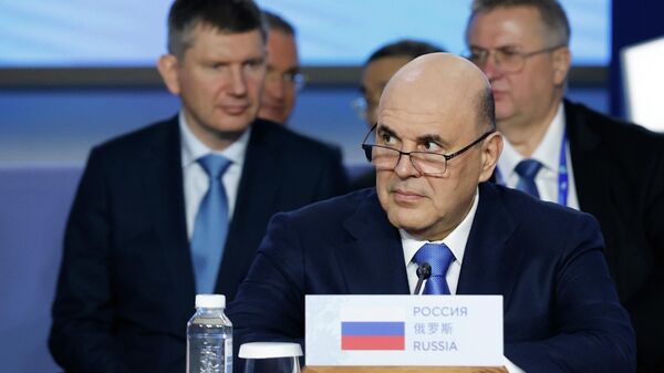 Russian Prime Minister Mikhail Mishustin. Meeting of the SCO Heads of Government Council - Sputnik International