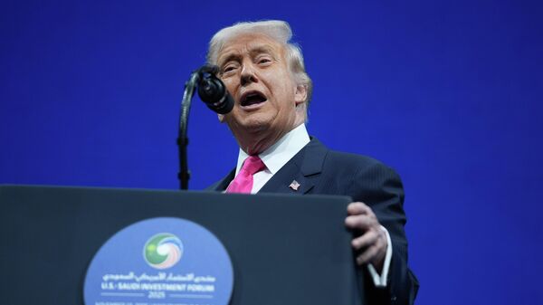 President Donald Trump speaks during the Saudi Investment Forum at the Kennedy Center, Wednesday, Nov. 19, 2025, in Washington - Sputnik International
