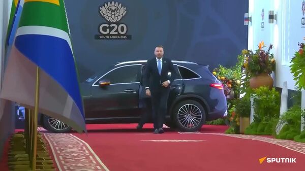 Head of Russian delegation arrives at G20 Summit in Johannesburg - Sputnik International