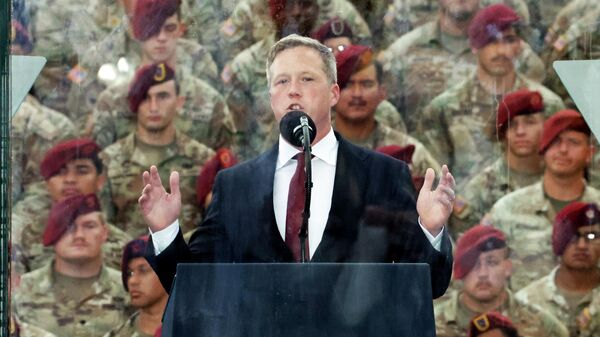 United States Secretary of the Army Dan Driscoll speaks at the America 250 celebration at Fort Bragg in Fayetteville, N.C., Tuesday, June 10, 2025 - Sputnik International