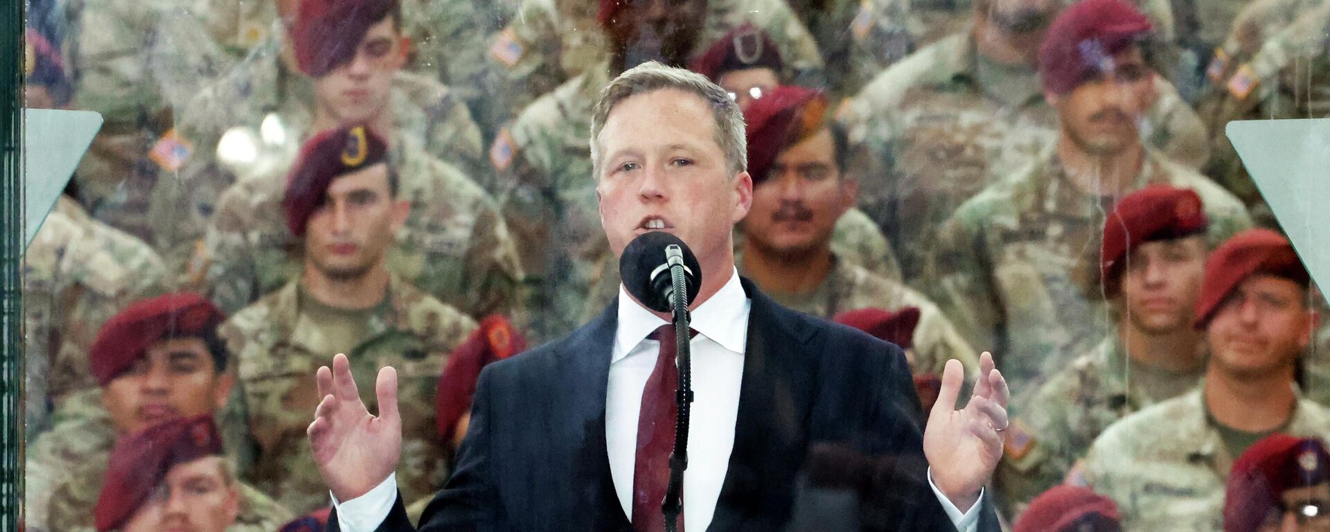 United States Secretary of the Army Dan Driscoll speaks at the America 250 celebration at Fort Bragg in Fayetteville, N.C., Tuesday, June 10, 2025 - Sputnik International, 1920, 26.11.2025
