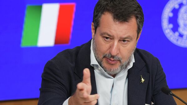 Italian Vice Premier and Minister of Transport Matteo Salvini. - Sputnik International