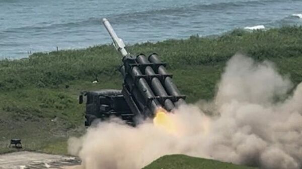 Japan's army test-fires a Type 88 surface-to-ship short-range missile at the Shizunai Anti-Air Firing Range on Japan's northern main island of Hokkaido in its first missile test on Japanese territory on June 24, 2025.  - Sputnik International