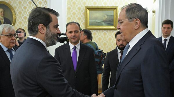 Russian Foreign Minister Sergey Lavrov meets with Syrian Foreign Minister Asaad al-Shaibani - Sputnik International