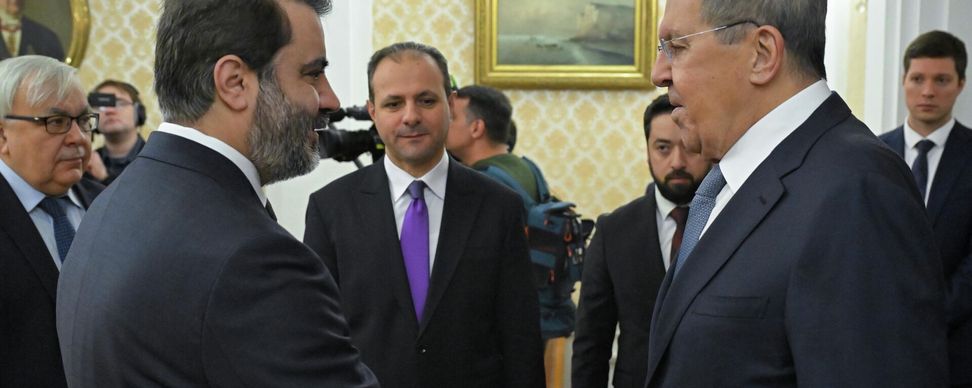 Russian Foreign Minister Sergey Lavrov meets with Syrian Foreign Minister Asaad al-Shaibani Russian Foreign Minister Sergey Lavrov meets with Syrian Foreign Minister Asaad al-Shaibani - Sputnik International, 1920, 24.12.2025