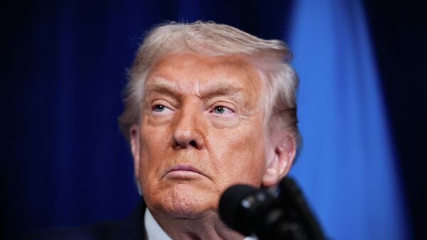 President Donald Trump attends a joint news conference with Ukraine's Zelensky - Sputnik International