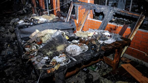 Consequences of the Ukrainian military's UAV attack on the village of Khorly in the Kherson region - Sputnik International