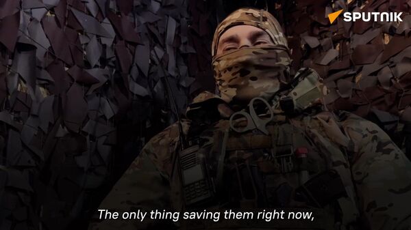 Russian assault groups destroy Ukrainian army's quadcopters - Sputnik International