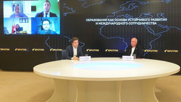 “Education as the Foundation of Sustainable Development and International Cooperation” discussion at the International Multimedia Press Center of the Rossiya Segodnya media group - Sputnik International