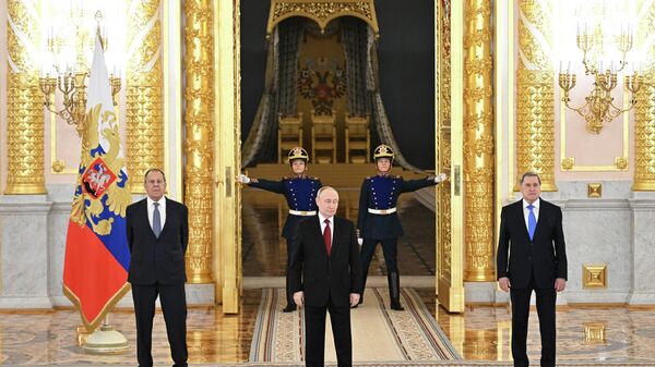 President Vladimir Putin accepted the credentials of the newly arrived ambassadors of foreign countries - Sputnik International