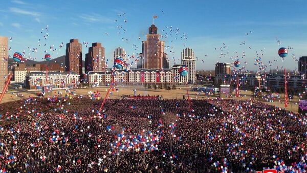 North Korean leader Kim Jong Un attended a ceremony in Pyongyang over the weekend to inaugurate Saeppyol Street, which honors North Korean soldiers who helped liberate the Russian region of Kursk - Sputnik International