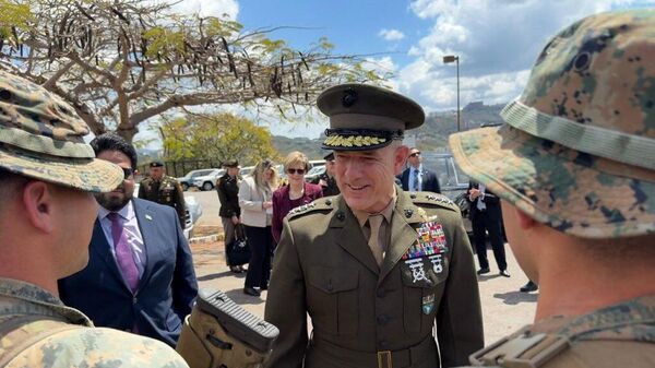 Gen. Francis Donovan, head of US Southern Command during the visit to Venezuela, 2026 - Sputnik International