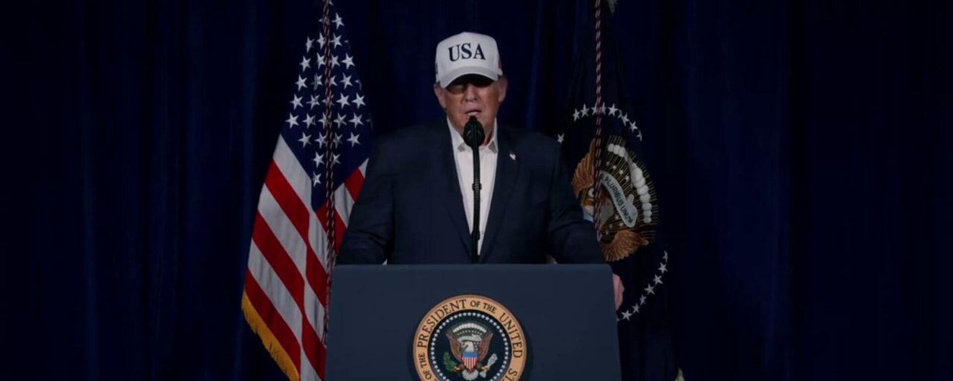 President Donald Trump in the video address posted on Truth Social - Sputnik International, 1920, 28.02.2026