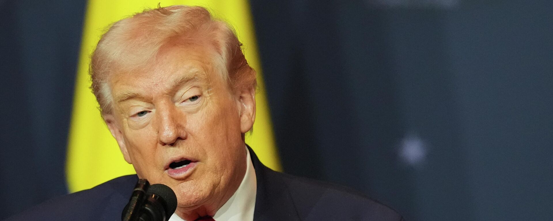 President Donald Trump speaks at the Shield of the Americas Summit, Saturday, March 7, 2026, at Trump National Doral Miami in Doral, Fla. (AP Photo/Rebecca Blackwell) - Sputnik International, 1920, 13.03.2026